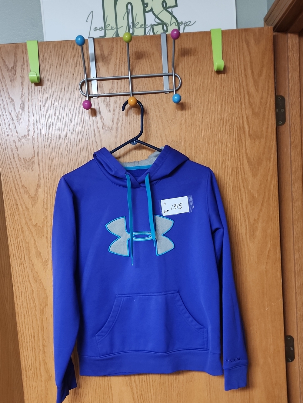 Under Armour Hoodie with Aqua Logo womens S number 1315 purple...